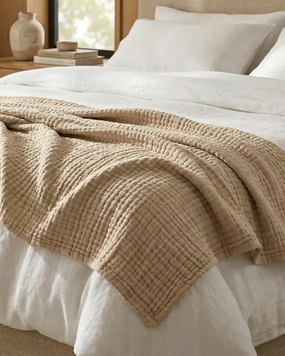 Couverture 100% Mousseline de Coton